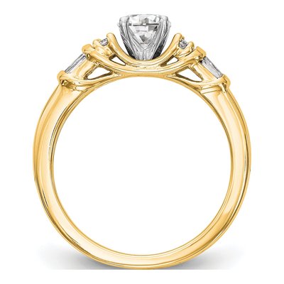 14K Yellow Gold Diamond Engagement Engagement Ring Semi-Mount – view 2