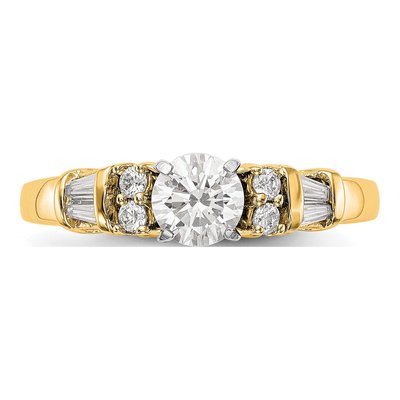 14K Yellow Gold Diamond Engagement Engagement Ring Semi-Mount – view 5