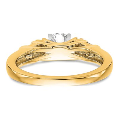 14K Yellow Gold Diamond Engagement Engagement Ring Semi-Mount – view 6
