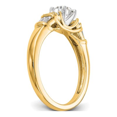 14K Yellow Gold Diamond Engagement Engagement Ring Semi-Mount – view 7