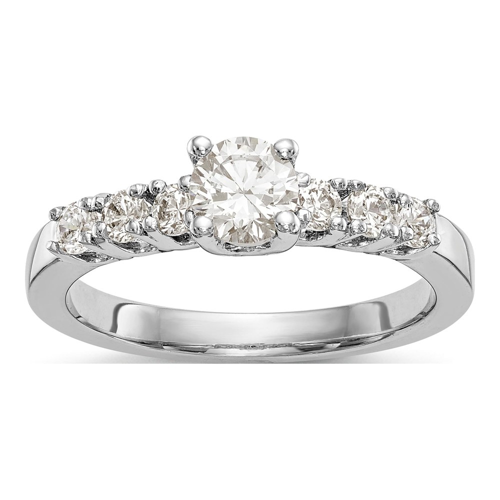 14K White Gold Engagement Ring Mounting