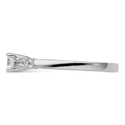 14K White Gold Diamond Engagement Ring Semi-Mount – view 4