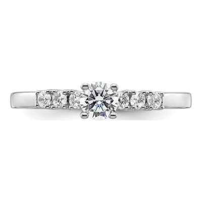 14K White Gold Diamond Engagement Ring Semi-Mount – view 5