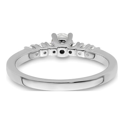 14K White Gold Diamond Engagement Ring Semi-Mount – view 6