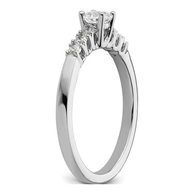 14K White Gold Diamond Engagement Ring Semi-Mount – view 7