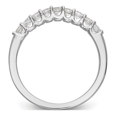 14K White Gold Diamond Wedding Band, 0.36 ctw – view 3