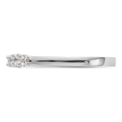 14K White Gold Diamond Wedding Band, 0.36 ctw – view 5
