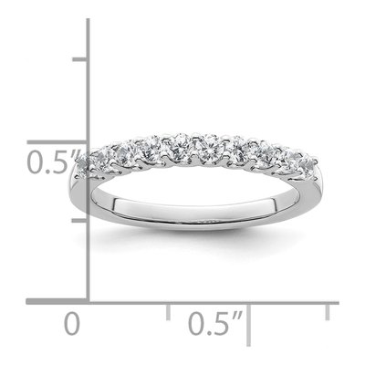 14K White Gold 1/2 ct tw Lab-Grown Diamond Wedding Band – view 8