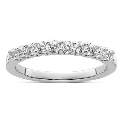 14K White Gold 1/2 ct tw Lab-Grown Diamond Wedding Band