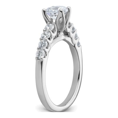 14K White Gold Lab-Grown Diamond Engagement Engagement Ring Semi-Mount – view 6