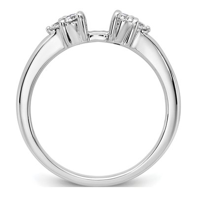 14K White Gold Diamond Engagement Engagement Ring Semi-Mount – view 2
