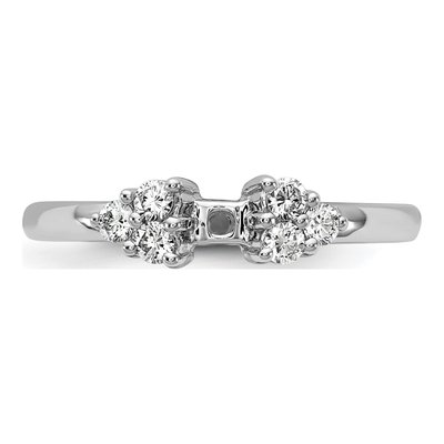 14K White Gold Diamond Engagement Engagement Ring Semi-Mount – view 4