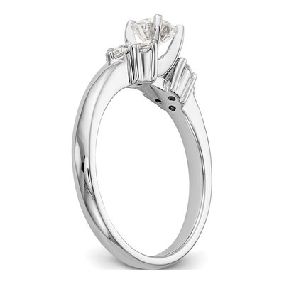 14K White Gold Diamond Engagement Engagement Ring Semi-Mount – view 6