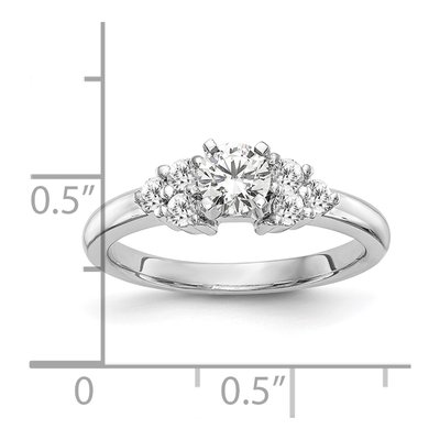 14K White Gold Diamond Engagement Engagement Ring Semi-Mount – view 7