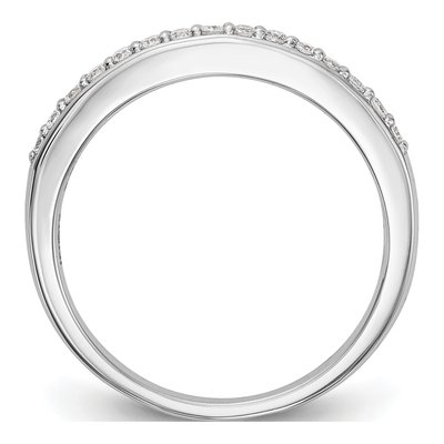 14K White Gold 0.18 ct Diamond Wedding Band – view 2