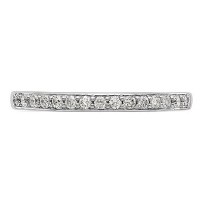 14K White Gold 0.18 ct Diamond Wedding Band – view 4