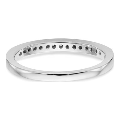 14K White Gold 0.18 ct Diamond Wedding Band – view 5