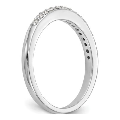 14K White Gold 0.18 ct Diamond Wedding Band – view 6