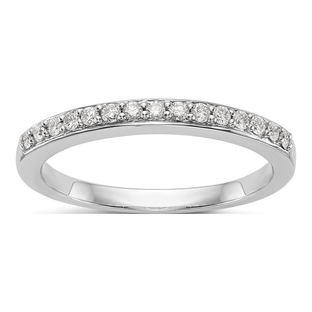 14K White Gold 0.18 ct Diamond Wedding Band