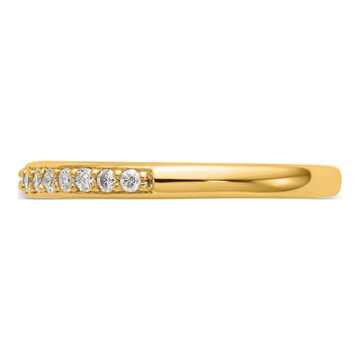 14K Yellow Gold 1/4 ct tw Lab-Grown Diamond Wedding Band – view 4