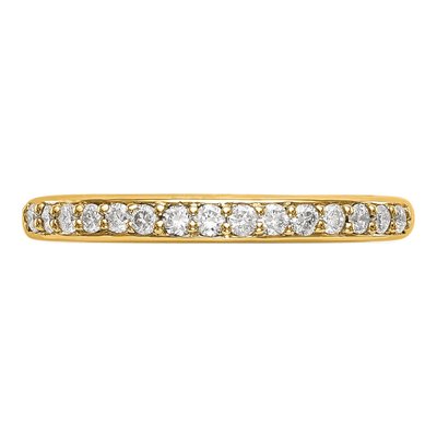 14K Yellow Gold 1/4 ct tw Lab-Grown Diamond Wedding Band – view 5