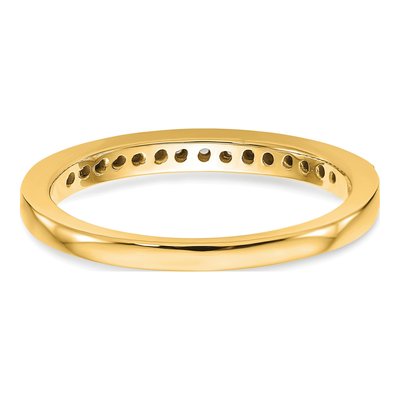 14K Yellow Gold 1/4 ct tw Lab-Grown Diamond Wedding Band – view 6