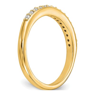 14K Yellow Gold 1/4 ct tw Lab-Grown Diamond Wedding Band – view 7