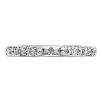 14K White Gold Lab-Grown Diamond Peg Engagement Engagement Ring Semi-Mount – view 5