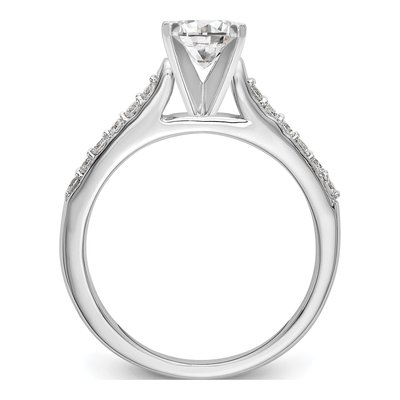 14K White Gold Diamond Semi-Mount Engagement Ring – view 2
