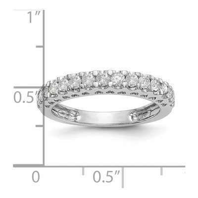 14K White Gold 1/2 ct tw Lab-Grown Diamond Wedding Band – view 3
