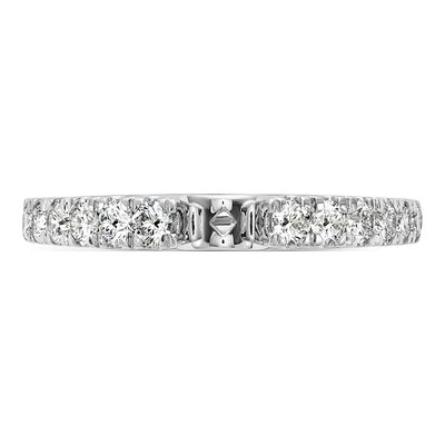 14K White Gold Lab-Grown Diamond Peg Engagement Engagement Ring Semi-Mount – view 5