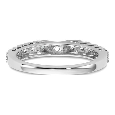 14K White Gold Lab-Grown Diamond Peg Engagement Engagement Ring Semi-Mount – view 6