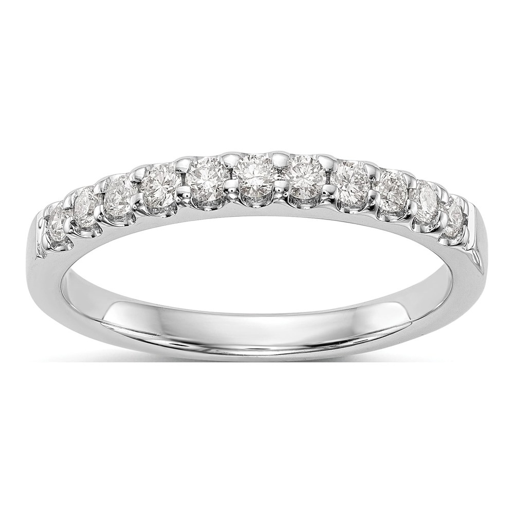 14K White Gold 1/3 ct tw Lab-Grown Diamond Wedding Band