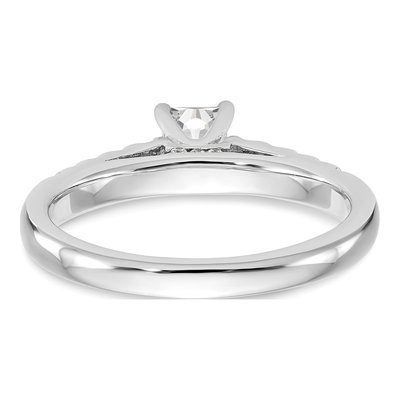 14K White Gold Diamond Engagement Ring Semi-Mount – view 5