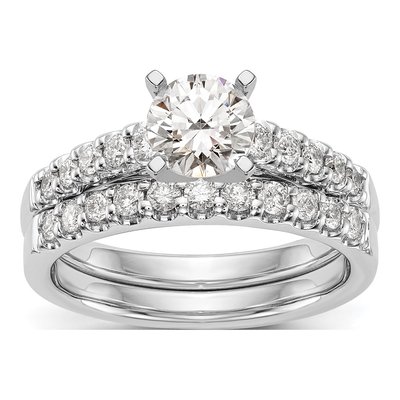 14K White Gold Diamond Engagement Ring Semi-Mount – view 7