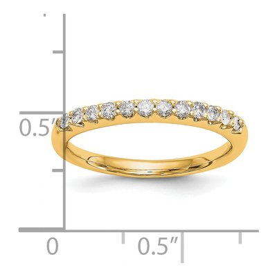 14K Yellow Gold 1/4 ct tw Lab-Grown Diamond Wedding Band – view 3