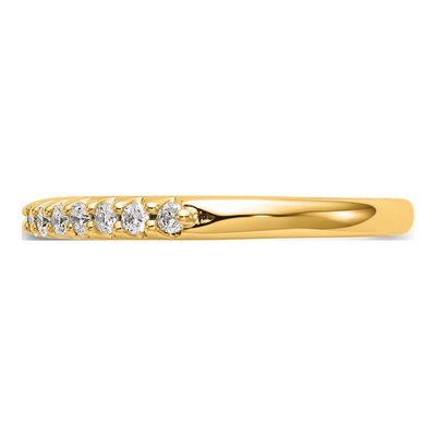 14K Yellow Gold 1/4 ct tw Lab-Grown Diamond Wedding Band – view 4