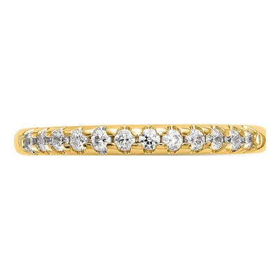 14K Yellow Gold 1/4 ct tw Lab-Grown Diamond Wedding Band – view 5