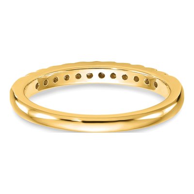 14K Yellow Gold 1/4 ct tw Lab-Grown Diamond Wedding Band – view 6