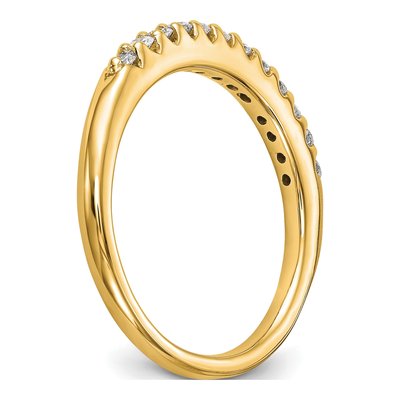 14K Yellow Gold 1/4 ct tw Lab-Grown Diamond Wedding Band – view 7