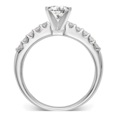 14K White Gold Lab-Grown Diamond Engagement Engagement Ring Semi-Mount – view 2