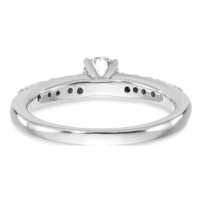 14K White Gold Lab-Grown Diamond Engagement Engagement Ring Semi-Mount – view 7
