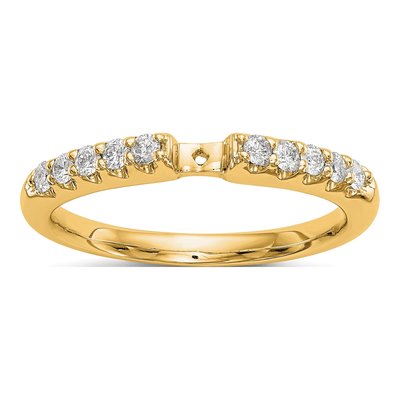 14K Yellow Gold Lab-Grown Diamond Engagement Setting Engagement Ring Semi-Mount – view 6