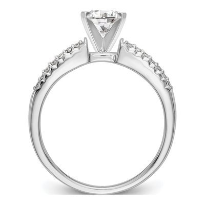 14K White Gold Diamond Engagement Engagement Ring Semi-Mount – view 2