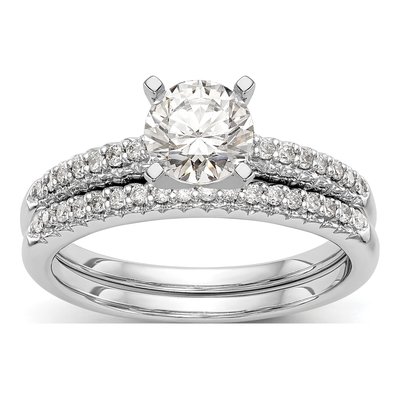 14K White Gold Diamond Engagement Engagement Ring Semi-Mount – view 7