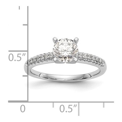 14K White Gold Diamond Engagement Engagement Ring Semi-Mount – view 8