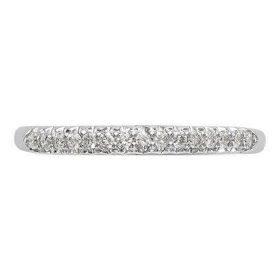 10K White Gold 1/6 ct tw Diamond Wedding Band – view 5