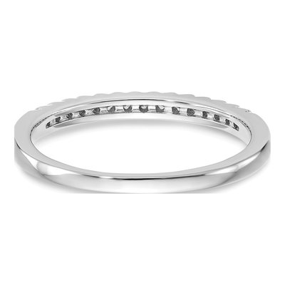10K White Gold 1/6 ct tw Diamond Wedding Band – view 6