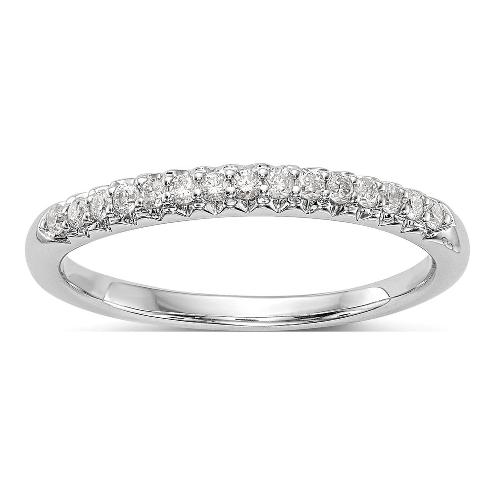 10K White Gold 1/6 ct tw Diamond Wedding Band