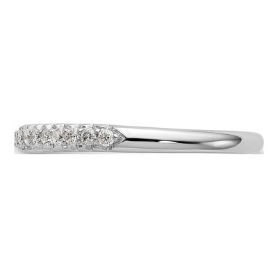 14K White Gold 1/6 ct tw Diamond Wedding Ring – view 3